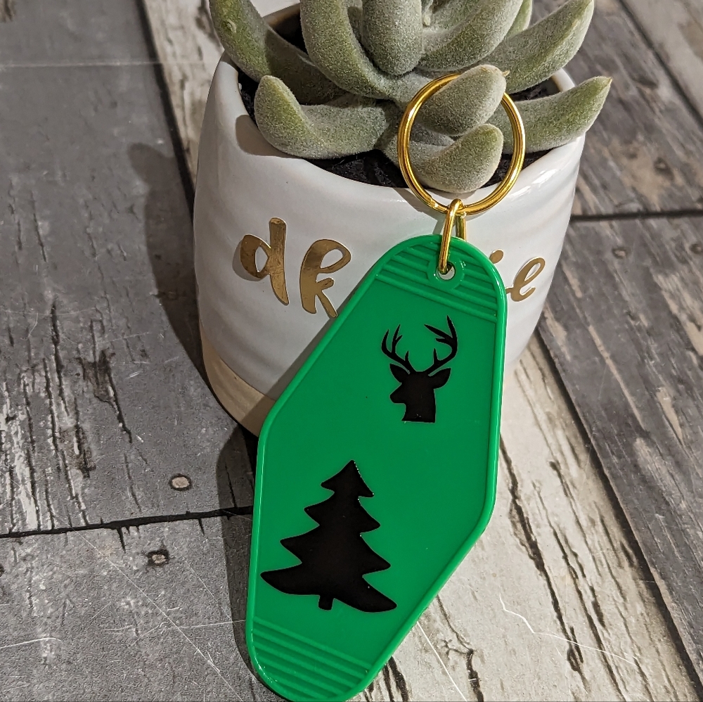 2 for $4 Item: Rudolph Acrylic Retro Motel Keychain NEW! - Picture 4 of 4